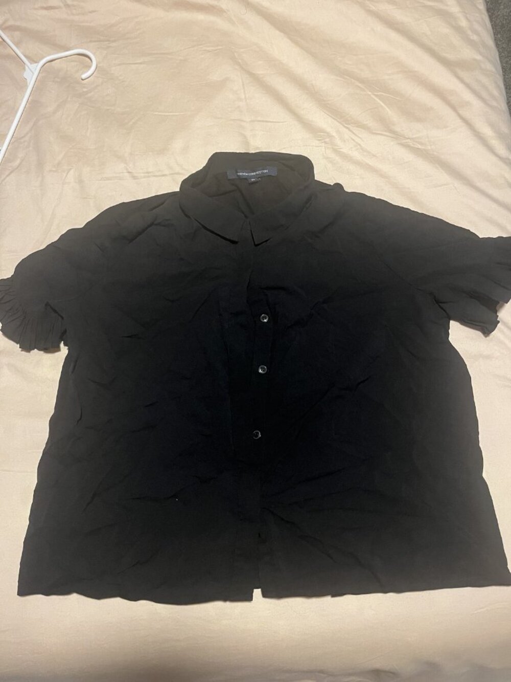 French connection Size Extra Large (XL) Short Sleeve Collared Button-Up Shirt